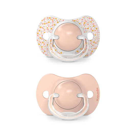 Suavinex Pack Pacifiers Pink With Physiological Silicone Teat Sx Pro, 6-18 Months, 2 units