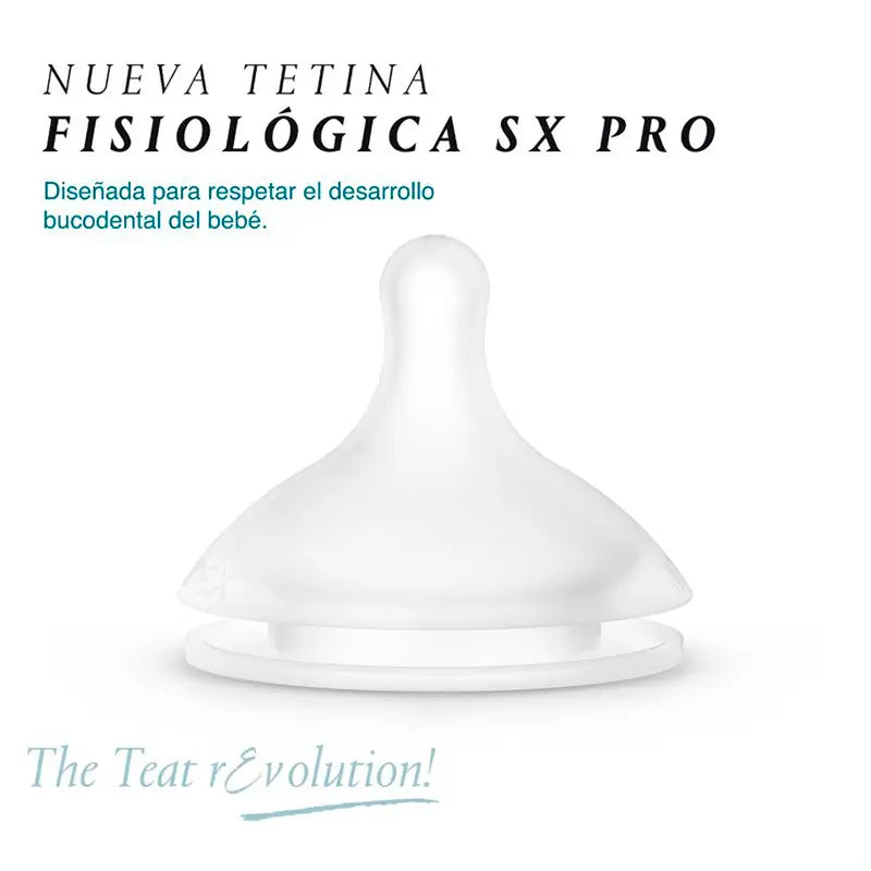 Suavinex Tetina Fisiologica Flujo M Silicona, 2 unidades