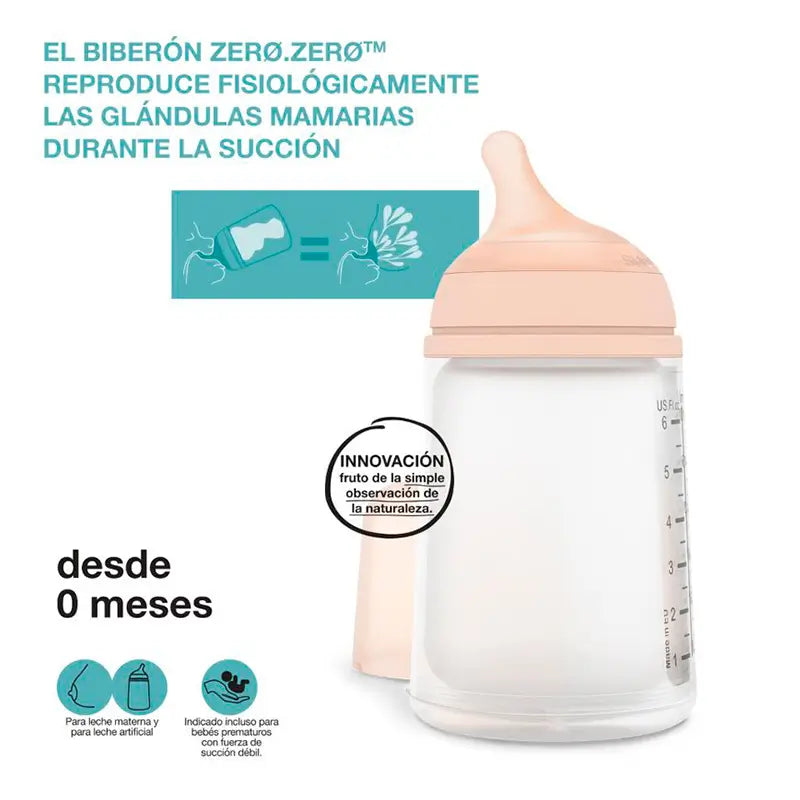 Suavinex Biberón Anticólico Tetina M Silicona, 270 ml