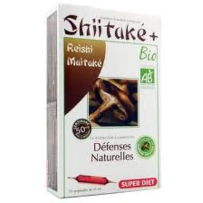 Superdiet Shitake-Maitake-Reishi Bio 20Amp. 