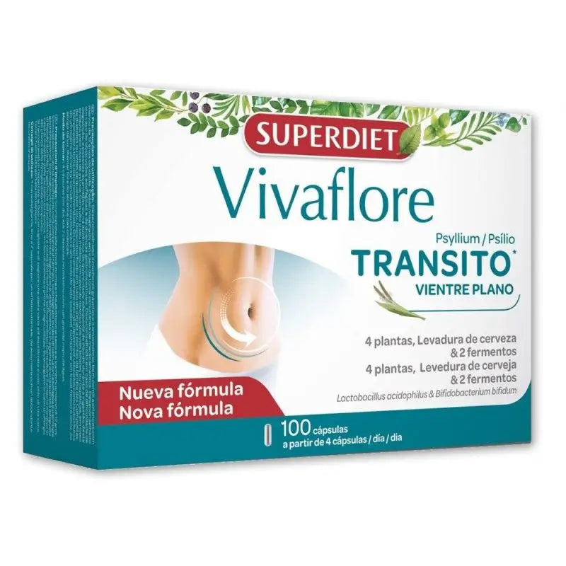 Superdiet Vivaflore Transito 400 Mg, 100 Tablets