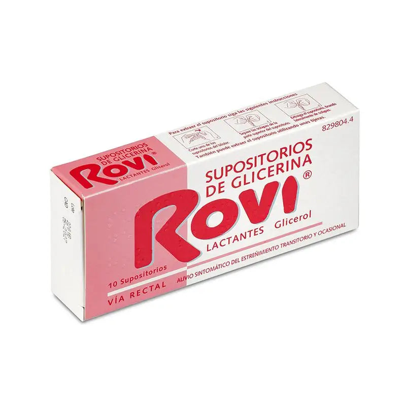 Rovi Supositorios Glicerina Lactantes 10 unidades