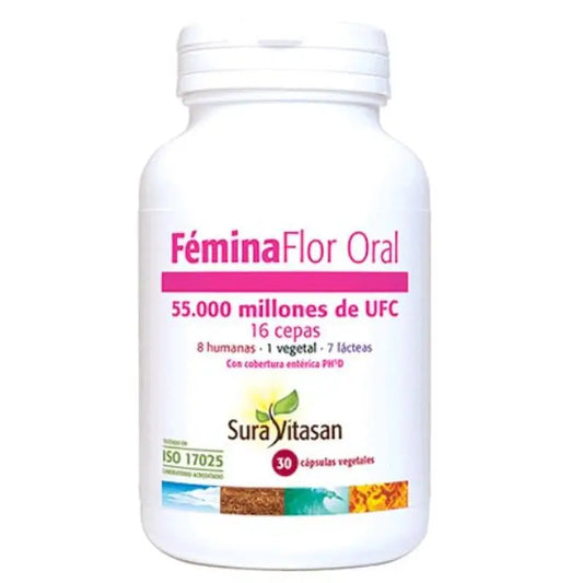 Sura Vitas Femina Flor Oral 55.000 Mil , 30 cápsulas   