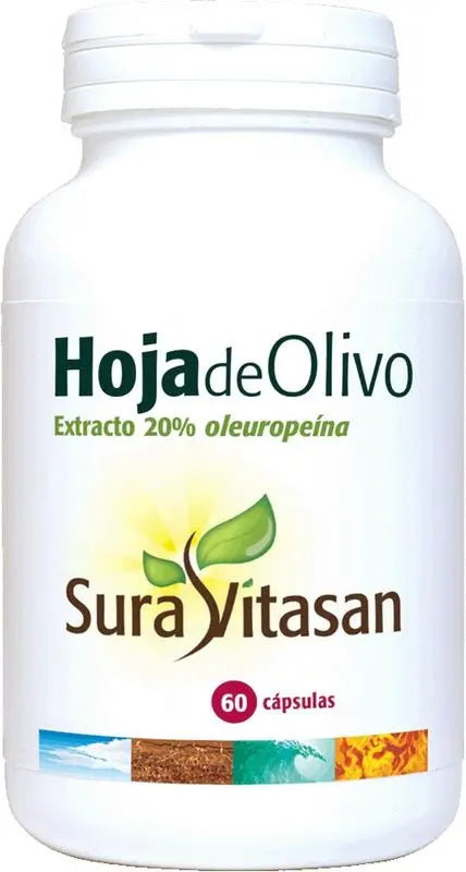 Sura Vitas Hoja Olivo 500 Mg, 60 Cápsulas      