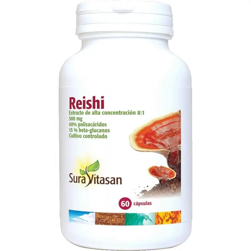 Sura Vitas Reishi 500 Mg , 60 cápsulas   