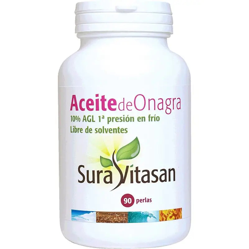 Sura Vitasan Aceite De Onagra , 90 perlas de 500 mg