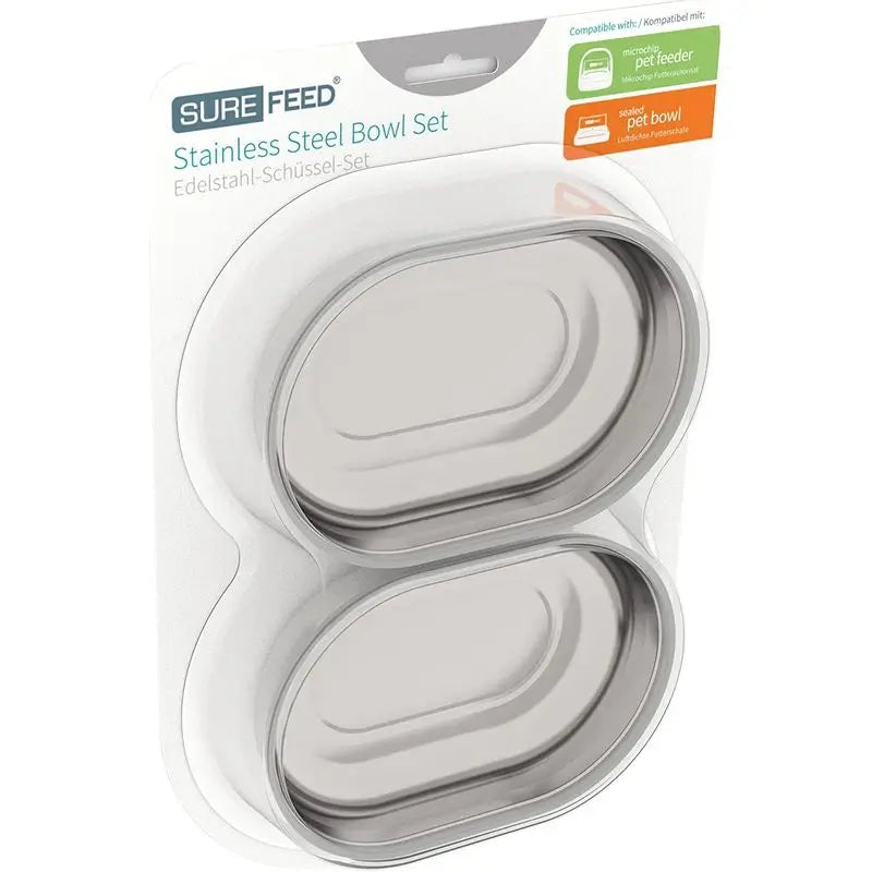 Sure PetCare Surefeed Stainless Steel Bowl Set