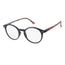 Surgicalmed Euro Optics Gala Presbyopia Reading Glasses (Matte Black, Red / Flower on Temples and Silver Decoration) (+3.00)