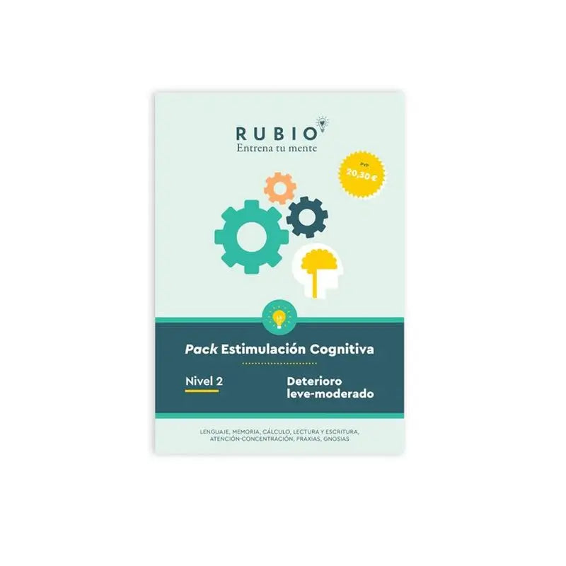 Surgicalmed Rubio Pack Of Cognitive Stimulation Notebooks Level 2 Moderate Impairment - 7 Notebooks Per Level, 7 units