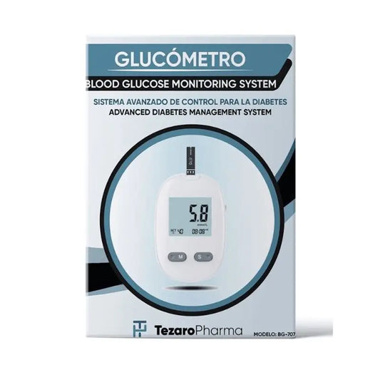 Surgicalmed Tezaro Pharma Glucometer (Includes 50 Test Strips & 50 Lancets), 1 piece