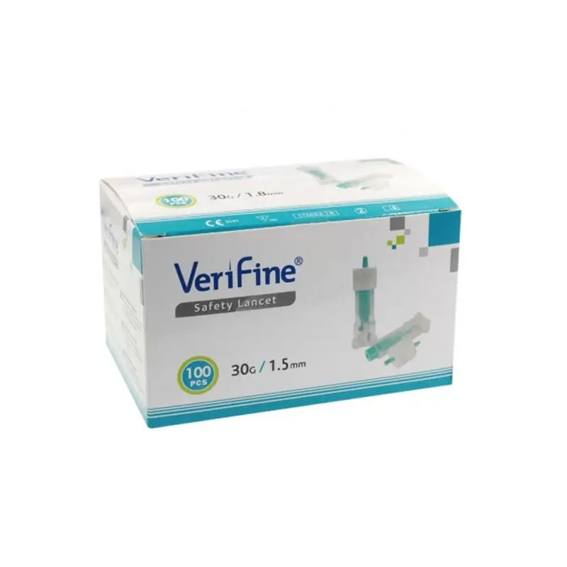 Surgicalmed Verifine Verifine Safety Lancets 30G X 1.5 Mm - Box of 100 pcs, 100 pcs.