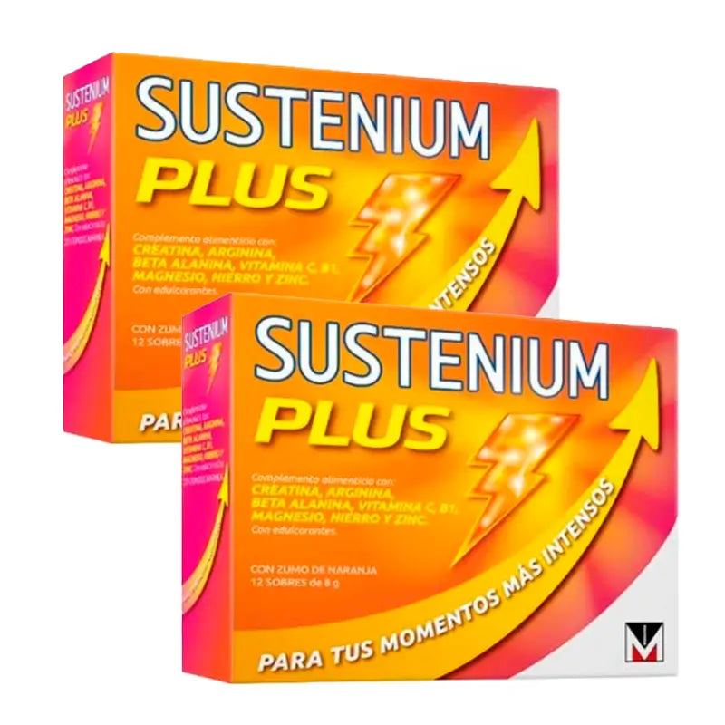 Sustenium Plus Duplo Food Supplement with Orange Juice 2 x (12 sachets x 8 g)