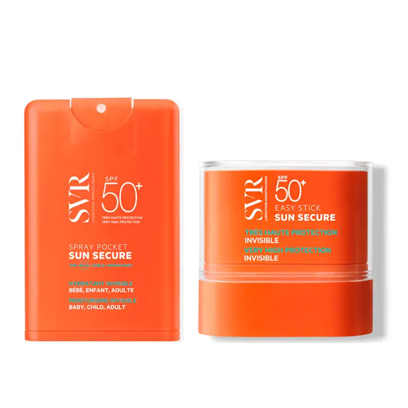 Svr Pack Sun Secure Easy Stick Spf 50+ 10 Gr + Sun Secure Spray Pocket Spf 50+, 20 Ml