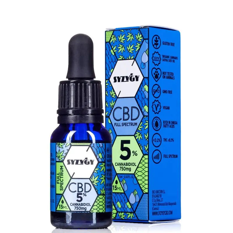 Syzygy Aceite Auténtico Cbd Oil 5% Full Spectrum, 15 ml