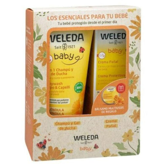 Weleda Essential Baby Care Set Baby Shampoo-Gel+Cream Nappy Cream