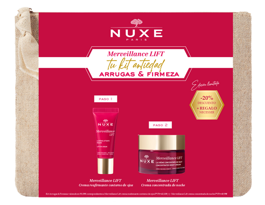 Nuxe Anti-Ageing Wrinkle & Firming Kit Merveillance Lift Night Routine, 50 + 15 ml