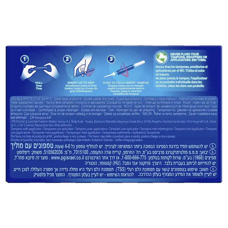 Tampax Compak Super Tampons With Applicator , 20 units