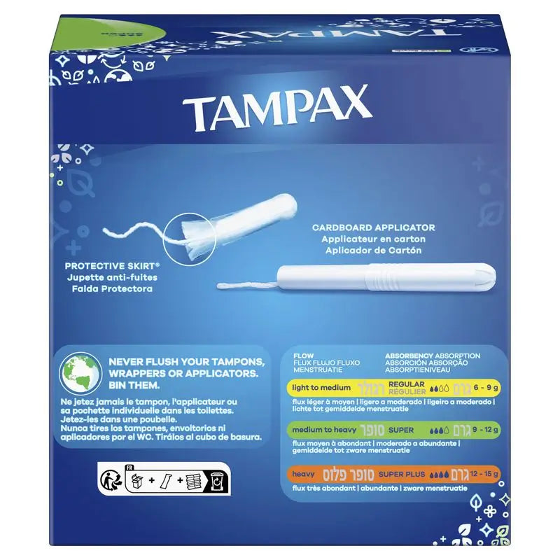 Tampax Super Tampons With Applicator , 40 units