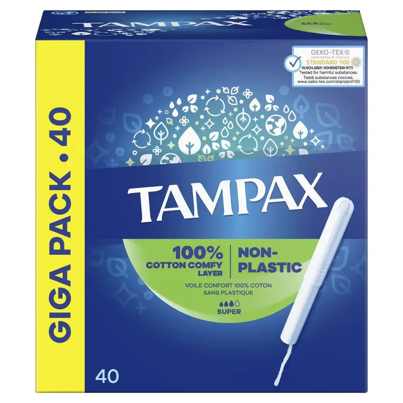 Tampax Super Tampons With Applicator , 40 units