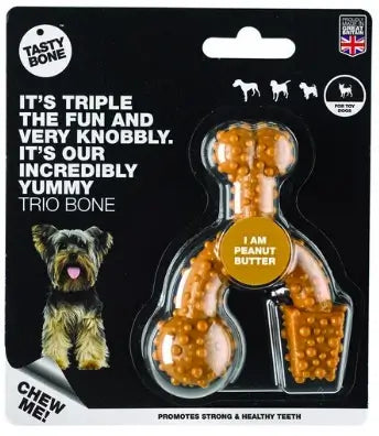 Tasty Bone Trio Mantequilla De Cacahuete Toy