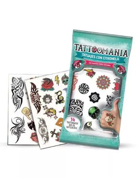 Tattomania Tattoos With Citronella , 24 pieces