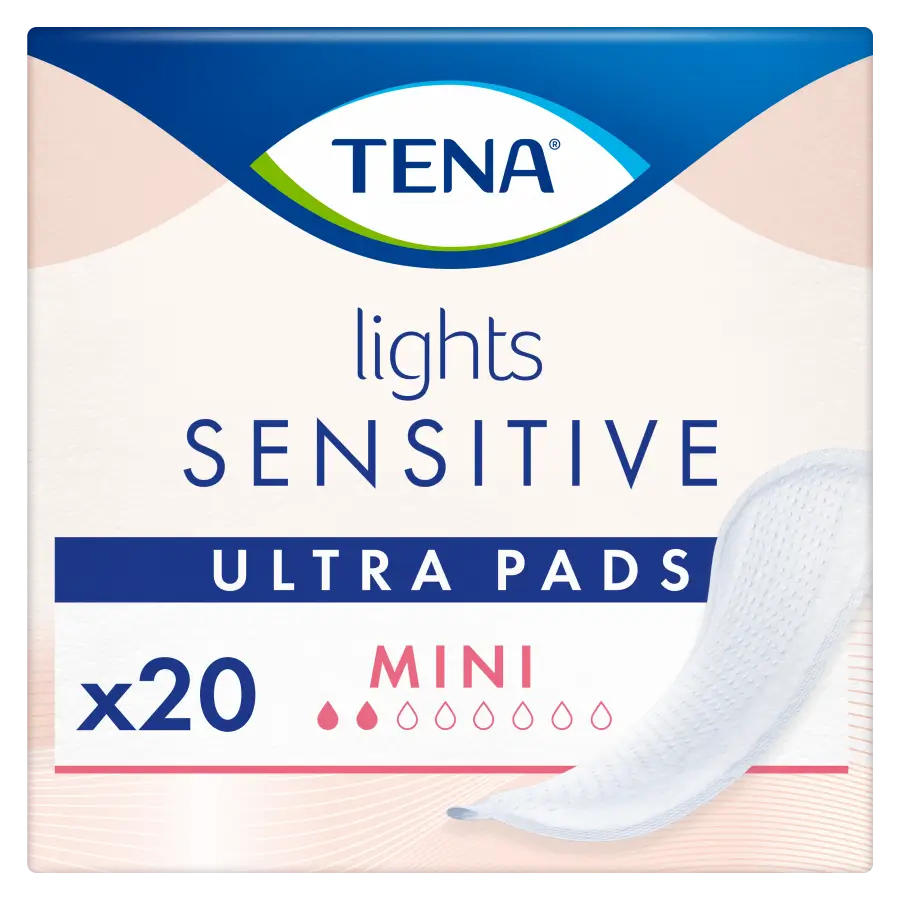 Tena Lights Sensitive Mini Ultra, 20 Units