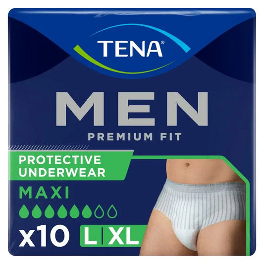 TENA Men Pants Premium Fit Large, 10 Unidades