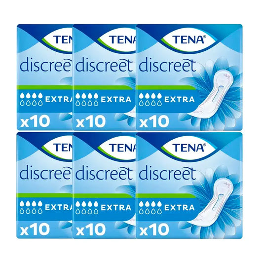 Tena Pack Discreet Extra Id, 6 X 10 Units