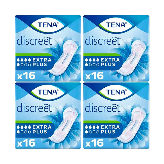 Tena Pack Discreet Extra Plus, 4 X 16 Units