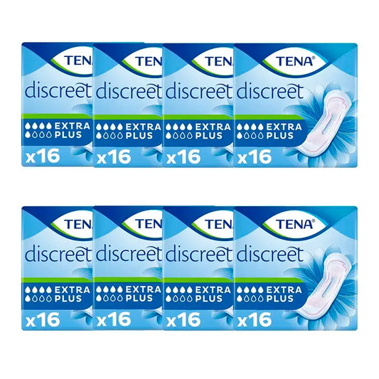 Tena Pack Discreet Extra Plus, 8 X 16 Units