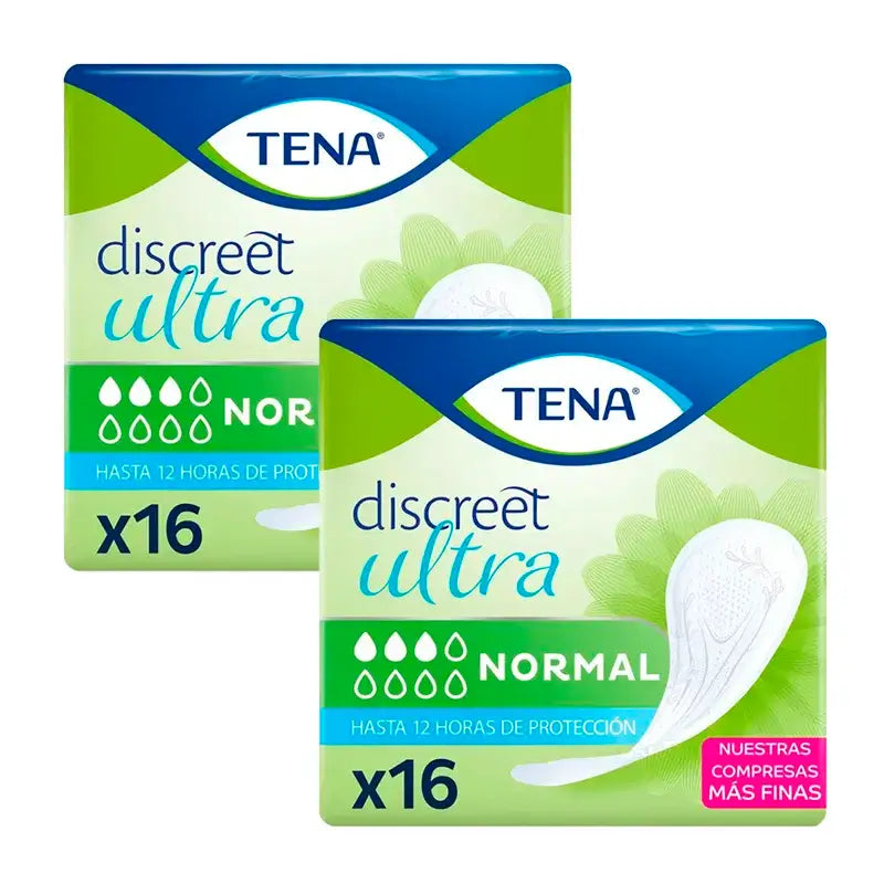 Tena Pack Discreet Normal Ultra, 2 X 16 Units