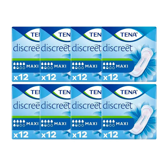 Tena Lady Pack Maxi Pads, 8 X 12 Units