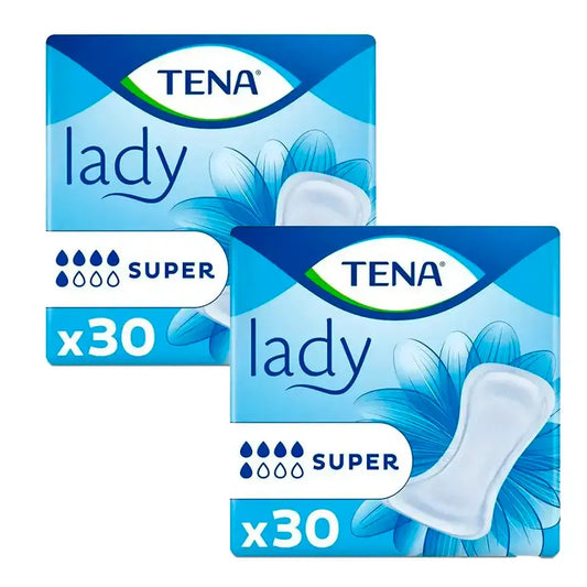 Tena Pack Lady Super, 2 X 30 Units