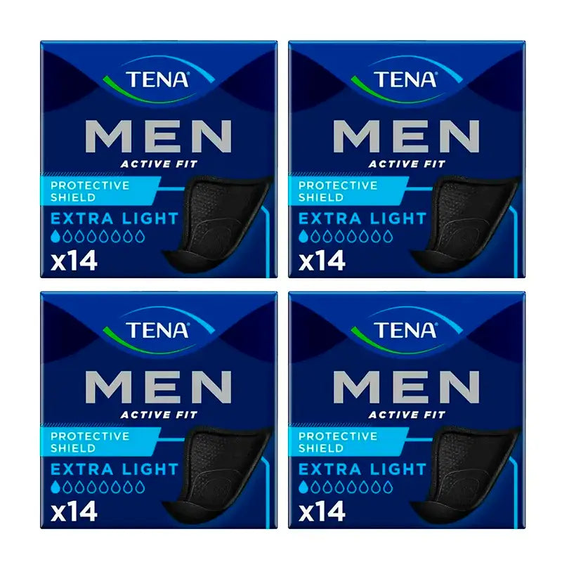 Tena Pack Men Protective Shield Extra Light, 4 X 14 Units