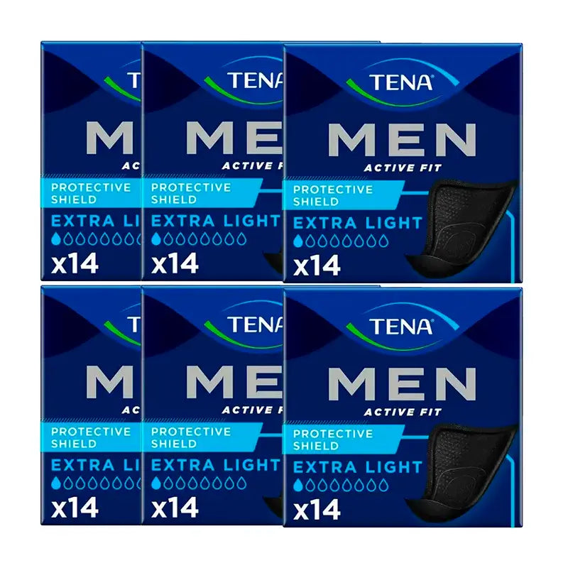 Tena Pack Men Protective Shield Extra Light, 6 X 14 Units