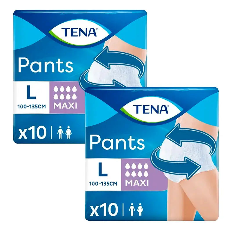 Tena Pack Pants Maxi Size L, 2 X 10 Pcs.