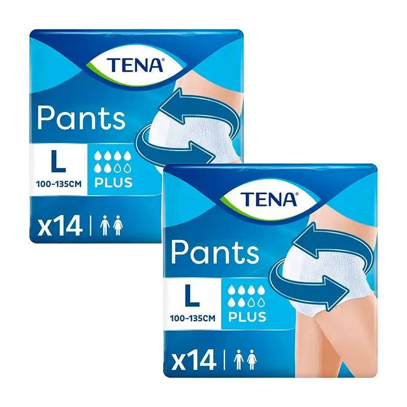 Tena Pack Pants Plus Gr / Extra Gr, 2 X 14 Pcs.