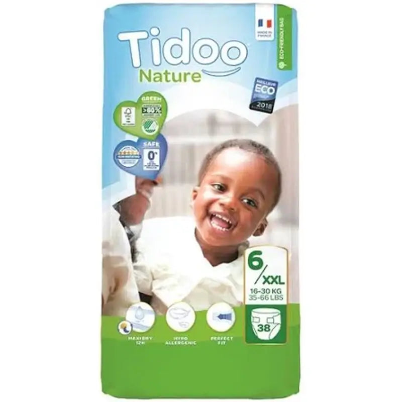 Tidoo Nappies Size 6 16/30 Kg Eco , 25 units