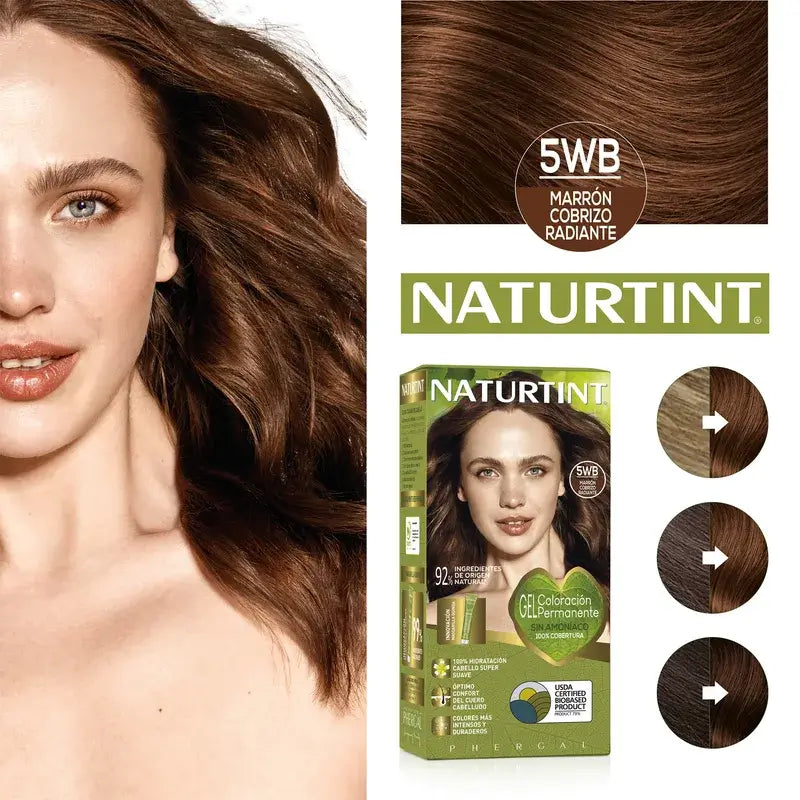 Naturtint Permanent Colouring Ammonia Free Hair Color 5Wb - Radiant Copper Brown