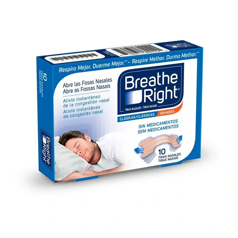 Breathe Right Nasal Strips Large 10 pieces