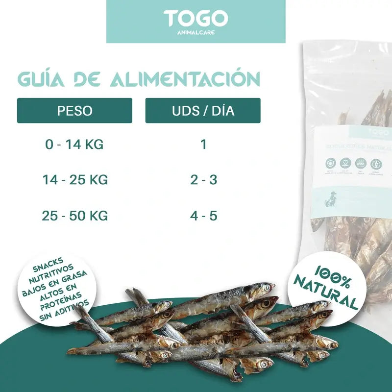 Togo Snack Natural Dried Anchovies, 1 pc.