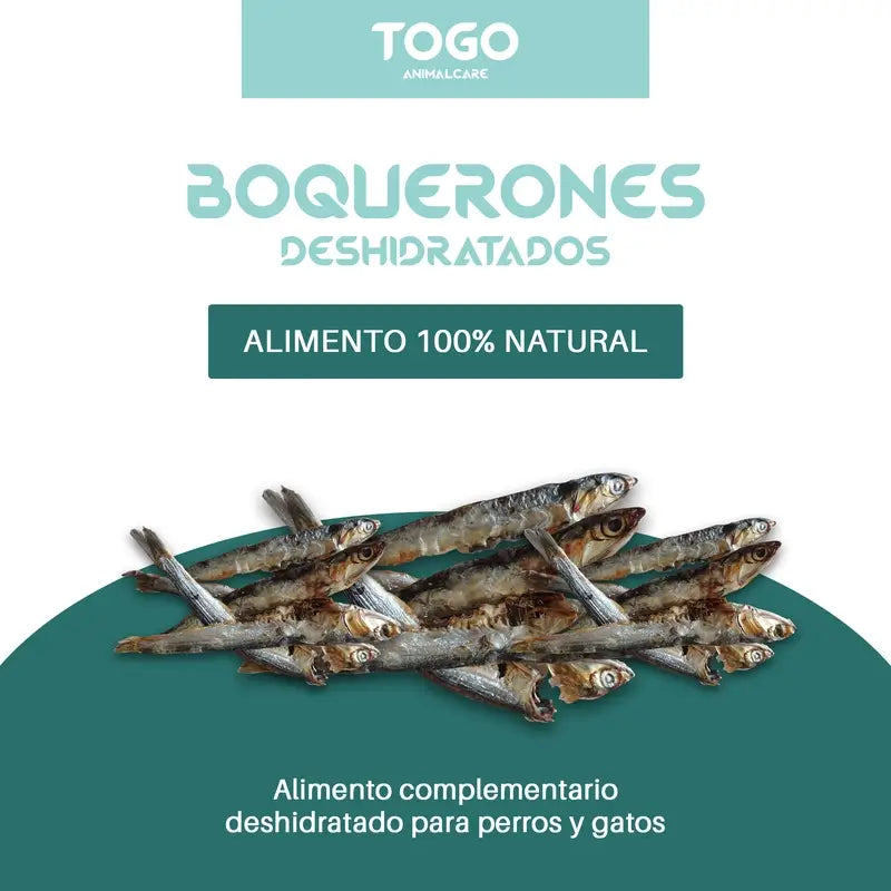 Togo Snack Natural Dried Anchovies, pack 2 units