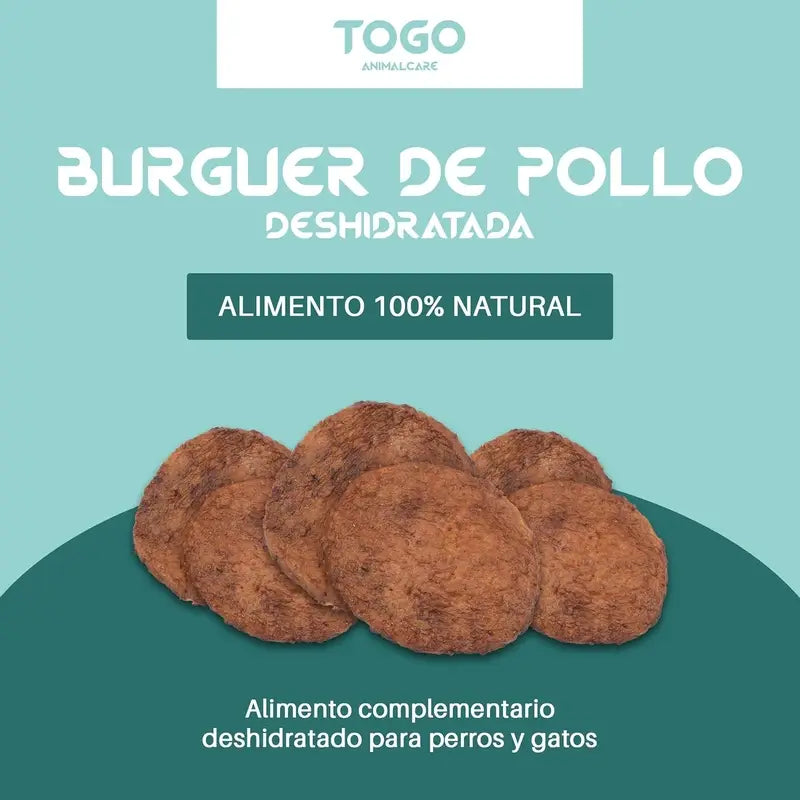 Togo Snack Natural Burger Chicken, pack 2 units