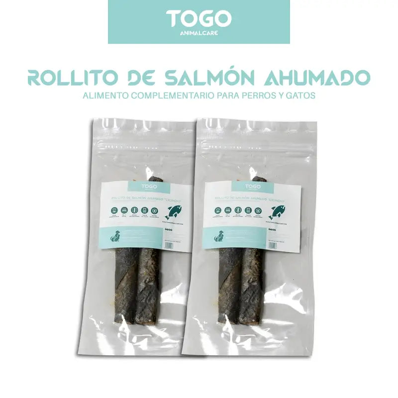 Togo Snack Natural Salmon Rolls, pack 2 units