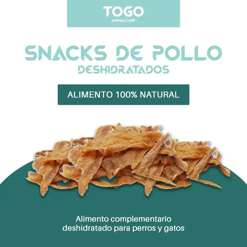 Togo Snack Natural Chicken Strips, pack 3 units