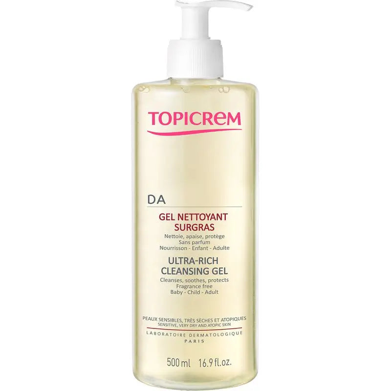 Topicrem Gel Limpiador sobreengrasante 500 ml