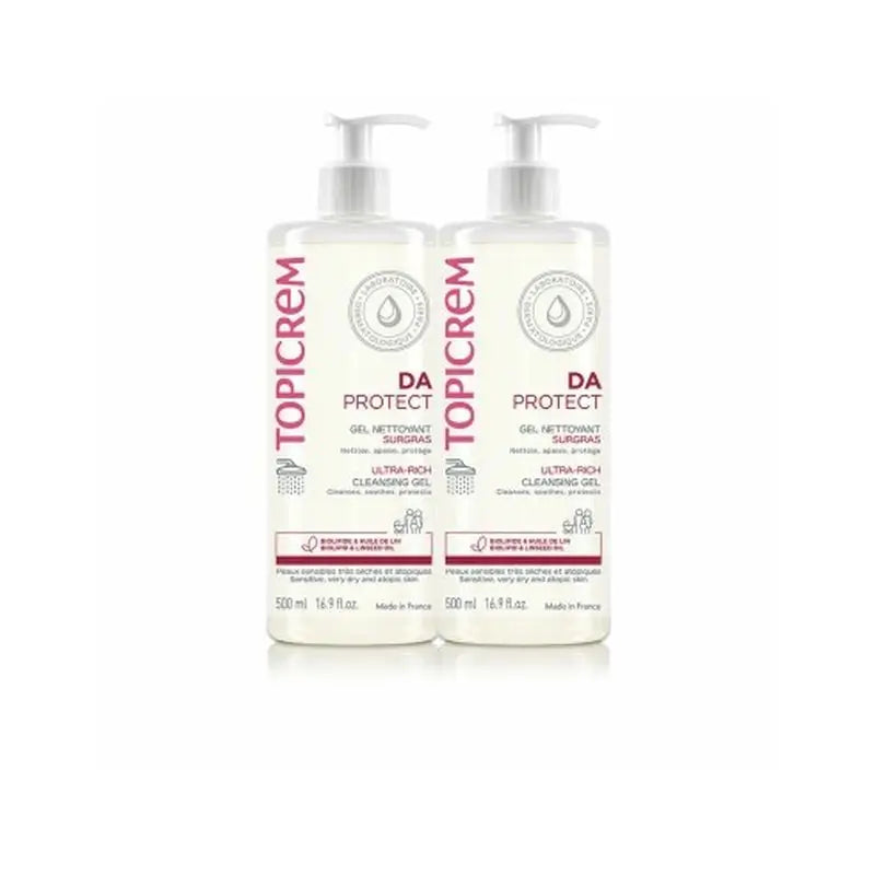 Topicrem Duplo Da Protect Super-Oily Cleansing Gel, 2x500 ml