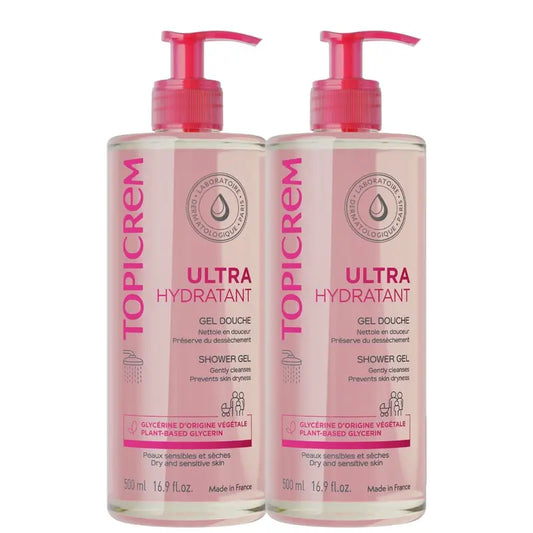 Topicrem Hydra + Duplo Gentle Cleansing Gel, 2x500 ml