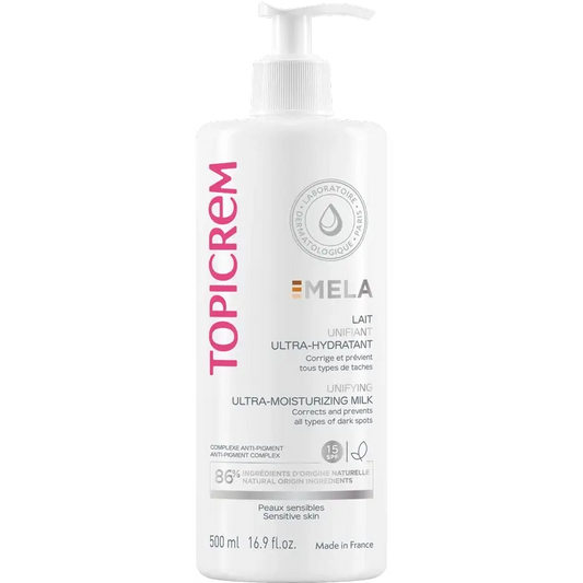 Topicrem Mela Ultra-Moisturising Unifying Body Milk, spf15 500 ml