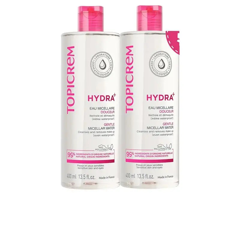 Topicrem Hydra+ Gentle Micellar Water Pack, 2x400 ml